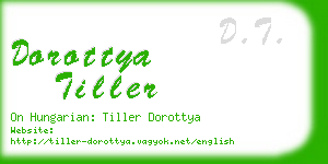 dorottya tiller business card